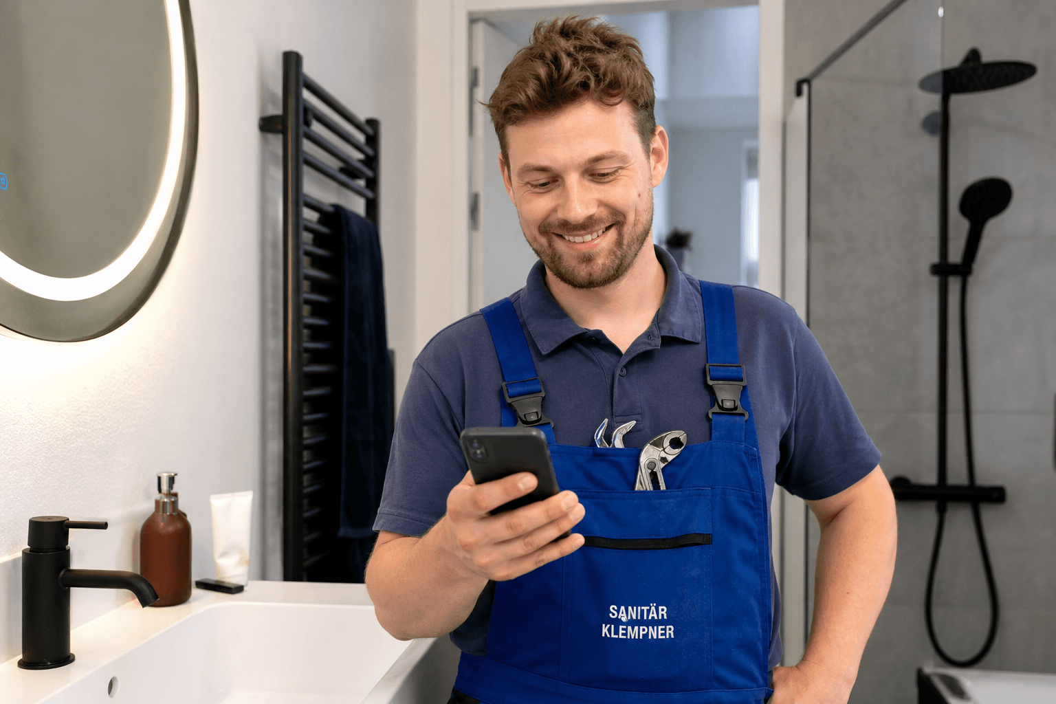 Andreas Weber, Sanitär-Meister — zufriedener Foncall-Nutzer
